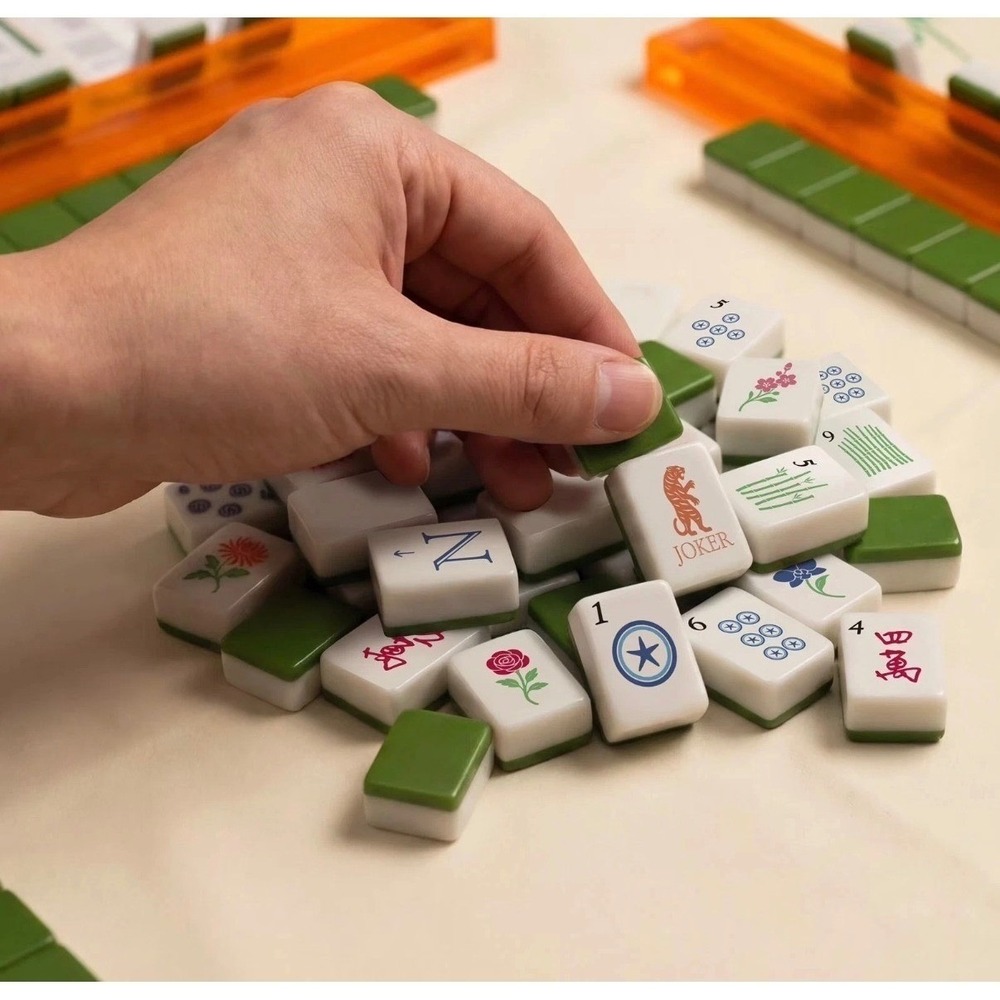 Maison Lude Mahjong Limited Edition 160 Tile Set With Mat & Accessories New Box - Picture 6 of 12